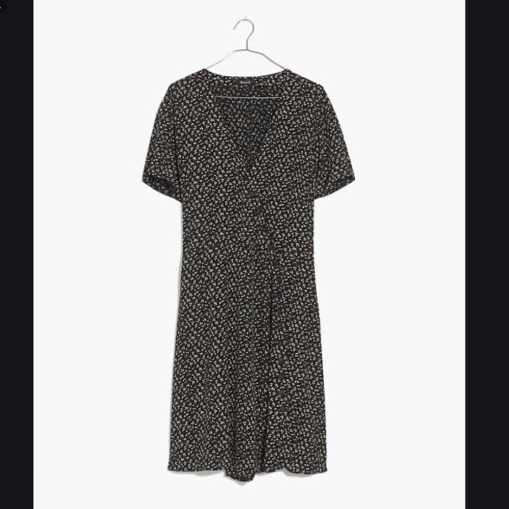 Madewell Button-Wrap Dress in Playground Posies - Picture 7 of 7